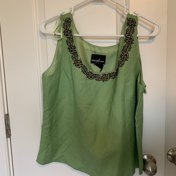 Green Beaded Tank and Jacket Set - Picture 7 of 11